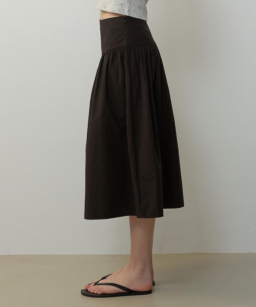 City Breeze Cotton Flare Skirt_Black