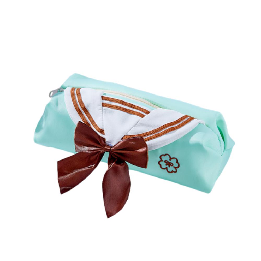 Bow Tie Design Pencil Storage Bag Sweet Zipper Stationery Pouch JK Pencil Case Back To School