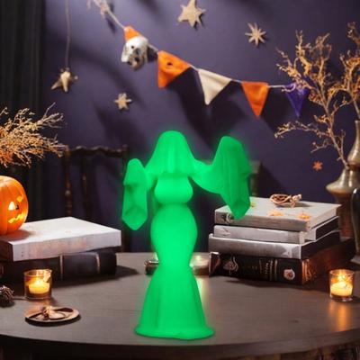 Yousheng Ghost Female Figurine Gothic Ghost Bride Statue Halloween Spooky Lady Statue for Home Party Centerpiece Haunted House Decor