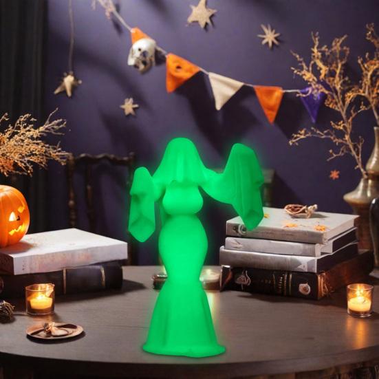 Yousheng Geist Weibliche Figur Gotische Geisterbraut Statue Halloween Gruselige Damenstatue für Heimparty Mittelstück Spukhaus Dekor