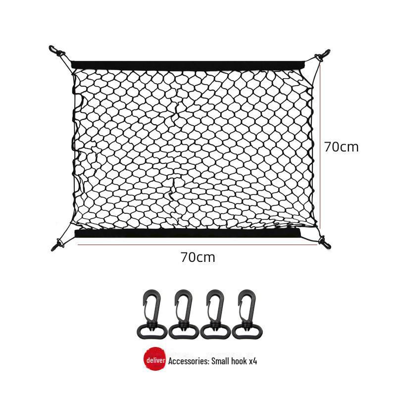 Car Trunk Storage Net Bag Set for Luggage and Supplies