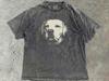 Labrador T-Shirt - Perfektes Geschenk für Labrador-Mamas oder -Papas - Vintage/Y2K/Rauchender Hund/Zigarette/Edgy Meme Lab Retriever Hundeshirt