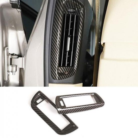 For BMW 7 Series 2009-2015 ABS Carbon Fiber Car Rear Air Outlet Vent Cover Decor