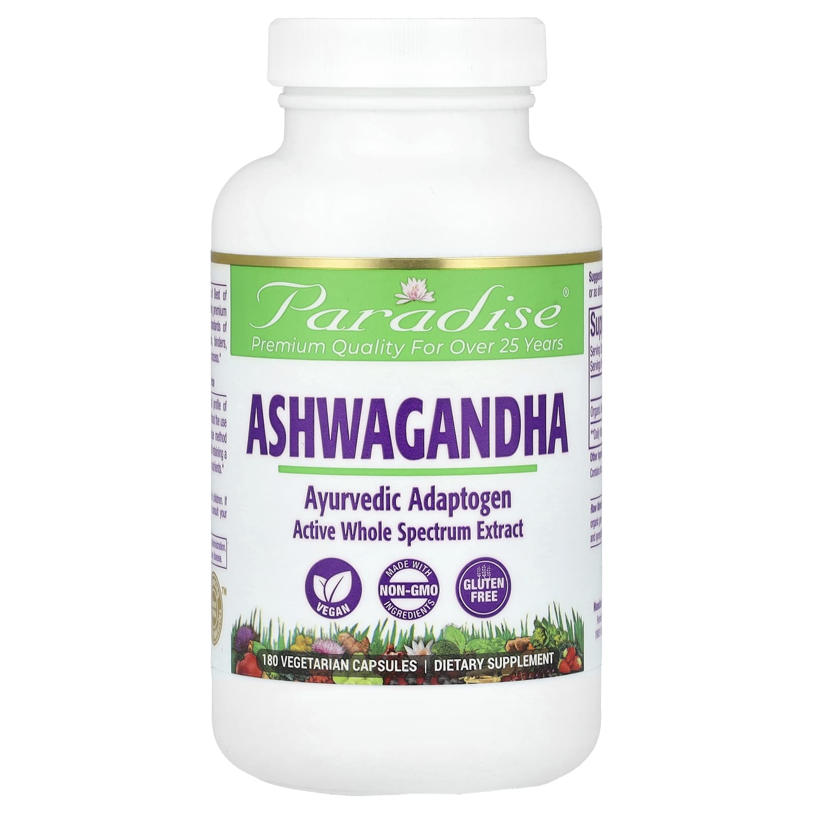 

Ashwagandha, 250Mg, 180 Veggie Capsules