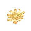 Stainless Steel Daisy and Sunflower Open Ring - Cute Vacation Style