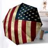Flag,Stars Automatic Folding Umbrella 8 Ribs Lightweight Design, Durable Iron Frame, Compact and Portable, Ideal Birthday or Christmas Gif