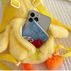 33cm Little Yellow Duck Plush Backpack Kawaii Stuffed Animal Duck Bag Cartoon Cute Soft Schoolbag Girls Children's Day Gifts