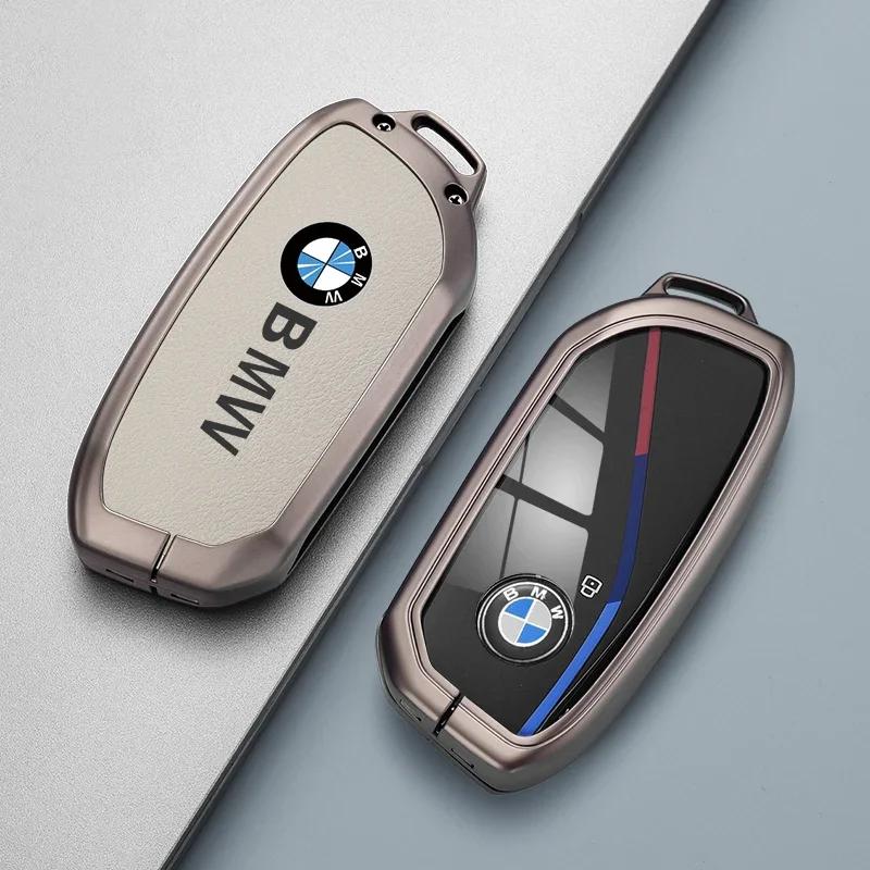 NEW Metal Car Key Case Cover Shell Fob For BMW i7 X7 G07 LCI iX I20 X1 U11 7 Series G70 G09 XM U06 G81 M3 2023 Protector Keyless yp2