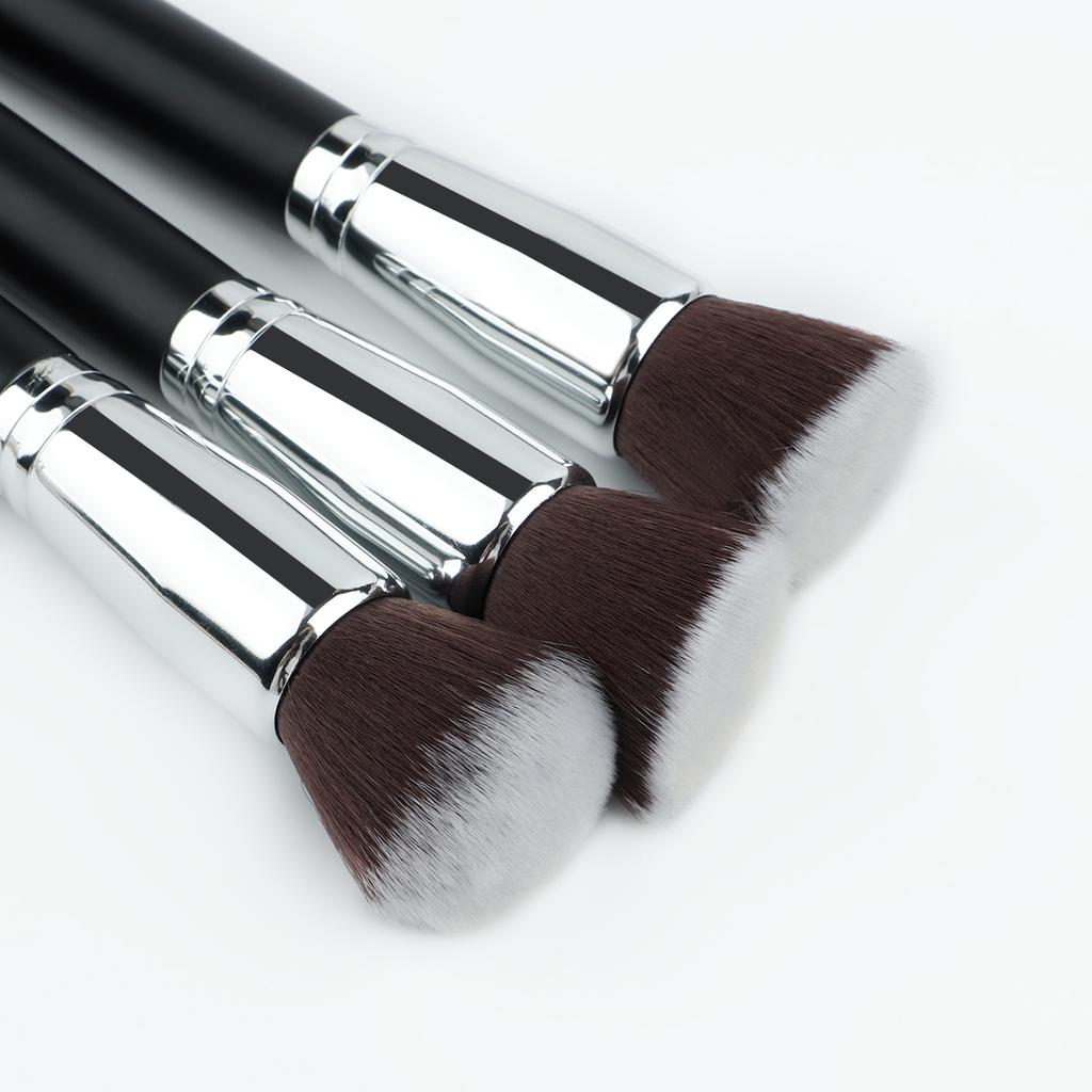 1/3 Stück Make-up-Pinsel Flacher Kabuki Foundation-Pinsel für Flüssig-Creme-Puder Kontur-Verblendung Große Gesichts-Reparatur Schönheitswerkzeuge