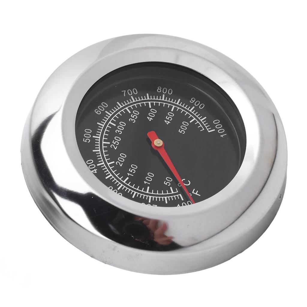 Nerezový BBQ Teplomer s 76 mm Ciferníkom M10 Závitom a Krídlovou Maticou Rúra