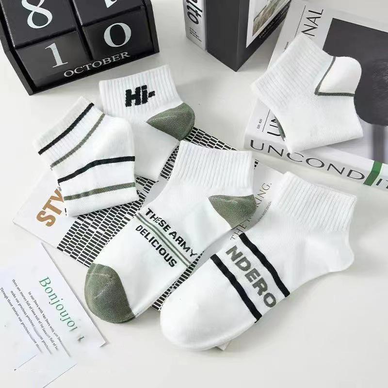 

5 пар весенне-осенних дезодорирующих впитывающих дышащих удобных мужских носков до щиколотки для бизнеса и спорта 5pairs