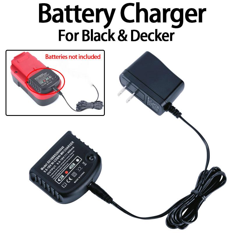 For Black & Decker Safety Charger Multiple Charging Protection For 9.6V-18V NI-CD NI-MH Battery A12-XJ A12EX A1712 FS120BX