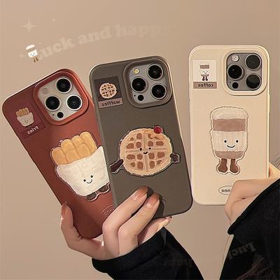 For Apple 16 Phone Case 17promax Fun Food French Fries for IPhone 14 3D 13 Korean 12 Silicone