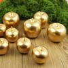 Gold Apple Christmas Decor Foam Prop - Ideal for Holidays, Gifts, Home Decor, and Photography Props.