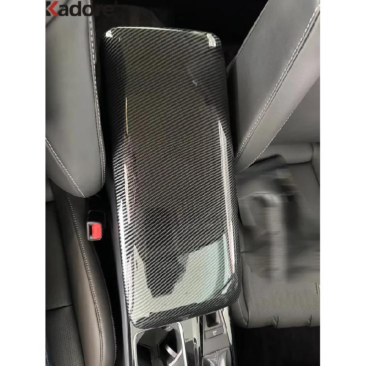 For Toyota Camry 2024 2025 Carbon Fiber Car Center Armrest Box Panel Cover Trim Interior Mouldings Accessories