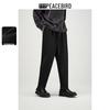 PEACEBIRD Men's Autumn Tapered Knit Casual Pants with Exposed Stitch