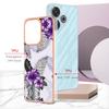 For Xiaomi Redmi 13 4G Case with IMD Marble Flower Pattern TPU Mobile Back Cover
