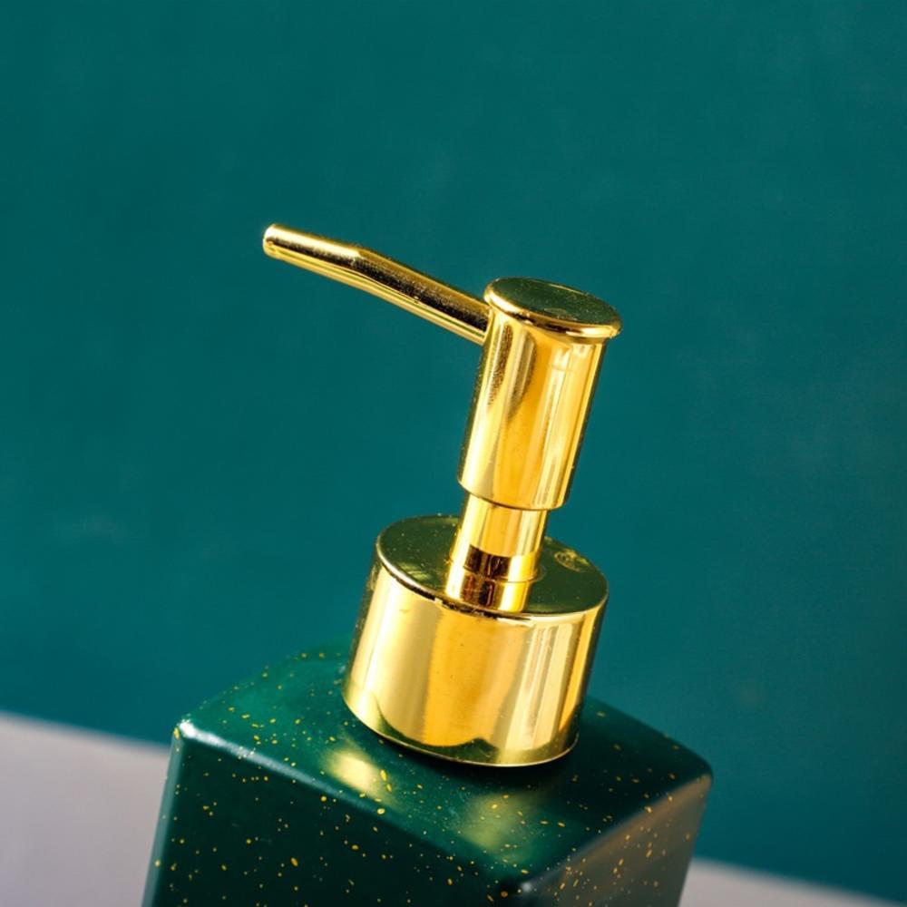 300ml Luxury Marble Glass Soap Dispenser Pump Bottle Square Refillable Shampoo Bottles Nordic Shower Gel Empty Bottles