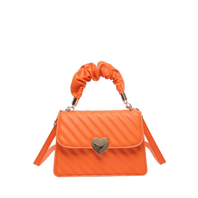 Delikatna plisowana torebka w stylu koreańskim: Wiosna 2024 Wszechstronna Mała Kwadratowa Torebka Matka-Dziecko