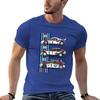 Oversized Black Short-Sleeve T-Shirt Featuring Lancia Martini Rally WRC Legendary Cars Graphic Print for Rally Enthusiasts & Classic Car Lovers