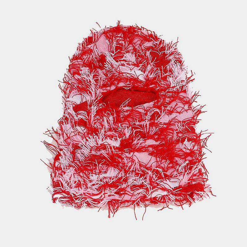 

Single hole knitted mask outdoor thermal protection face hat party funny wool balaclava hat M（56-58cm）