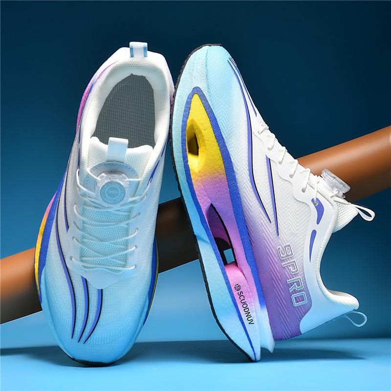 Ultra-Light Boys' Racing Shoes with Carbon Plate - Breathable, Shock-Absorbing Running Sneakers for Kids