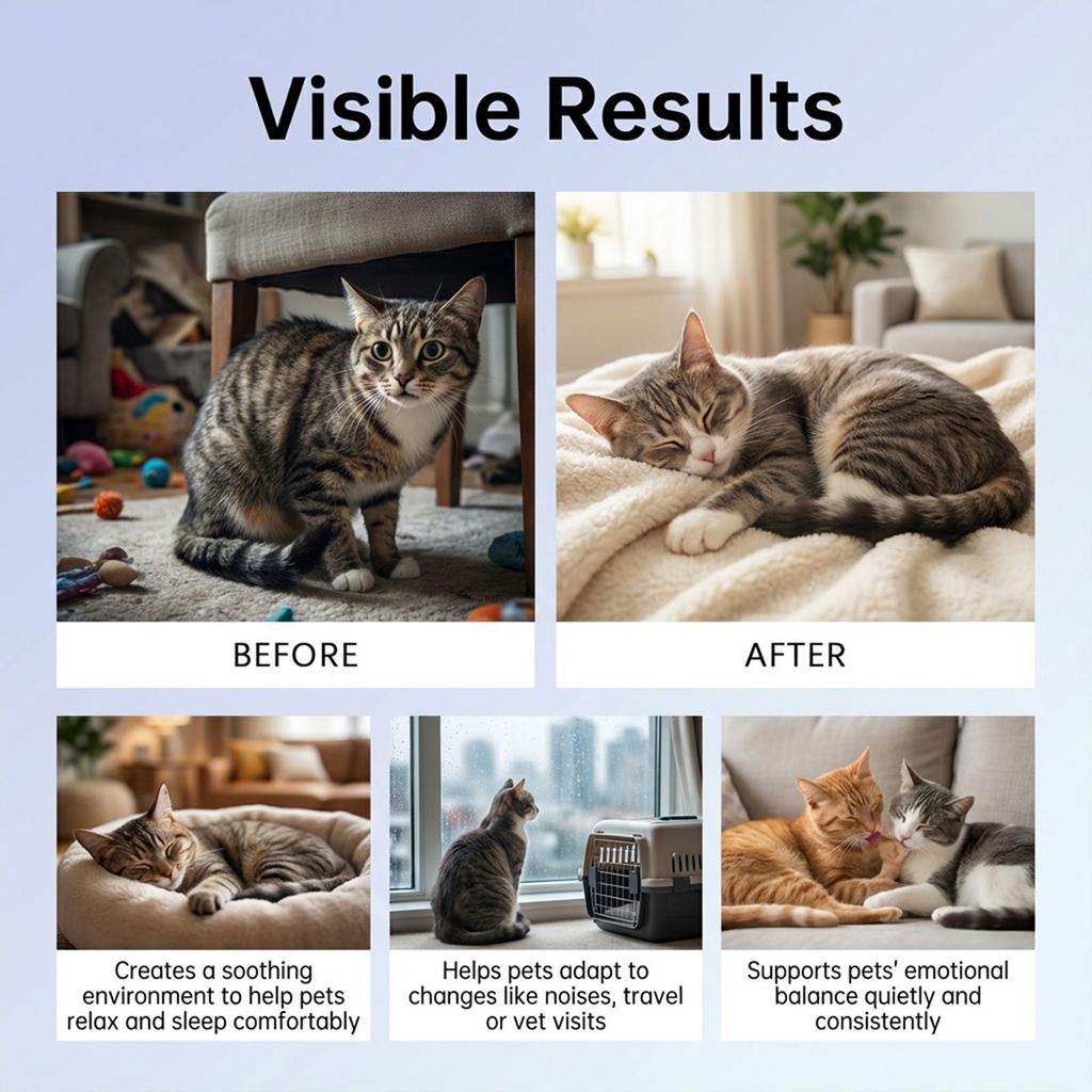 Advanced Calming Diffuser for Pets 90ml 45ml X 2 Soothing and Relaxing Diffuser Suitable for Dogs Cats and Home Use