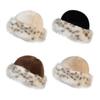 Windproof Plush Fisherman Hat Keep Warm Ear Protection Cap Fashion Faux Fur Bucket Hat  Winter