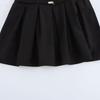 Spring 2025 Women's Slim Square Neck Pleated Short Dress