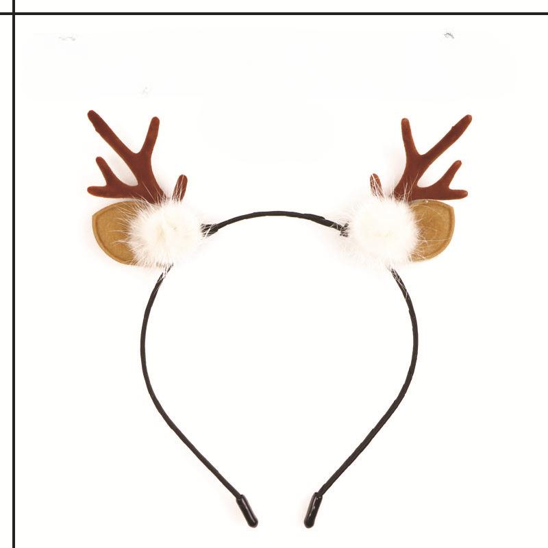 Karácsonyi fejpánt Xmas Elk Horn Bell flitter Karácsonyi hajpánt Boldog Új Évet Fotók Kellékek Boldog karácsonyt dekorációs ajándékok gyerekeknek