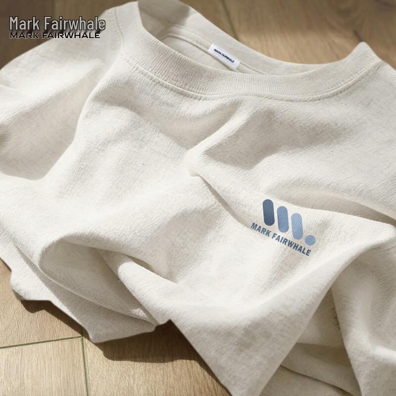 Mark Hua Fei Men s American High Street Crewneck T-Shirt 2XL