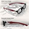 Square Shape Sport Glasses Anti-Blue Light Plain Glasses Stylish Full Frame Glasses  Computer Work