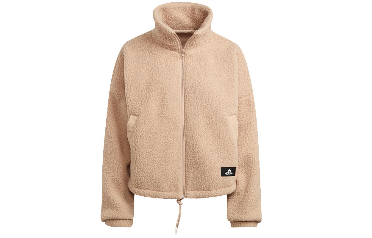 Adidas Sportswear Sherpa Jacket Women s Apricot H24177 M