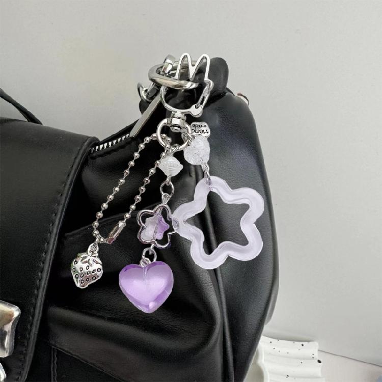 Vibrant Five Point Keychain Charm Easy Clip Feature Sturdy Alloy Keyring Accessory For Convenient Portability