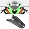 Motorcycle Mirror Blue Anti-Glare Wind Wing Rotating Rearview Mirror Kit For Kawasaki NINJA 636 ZX-6R ZX6R -2024