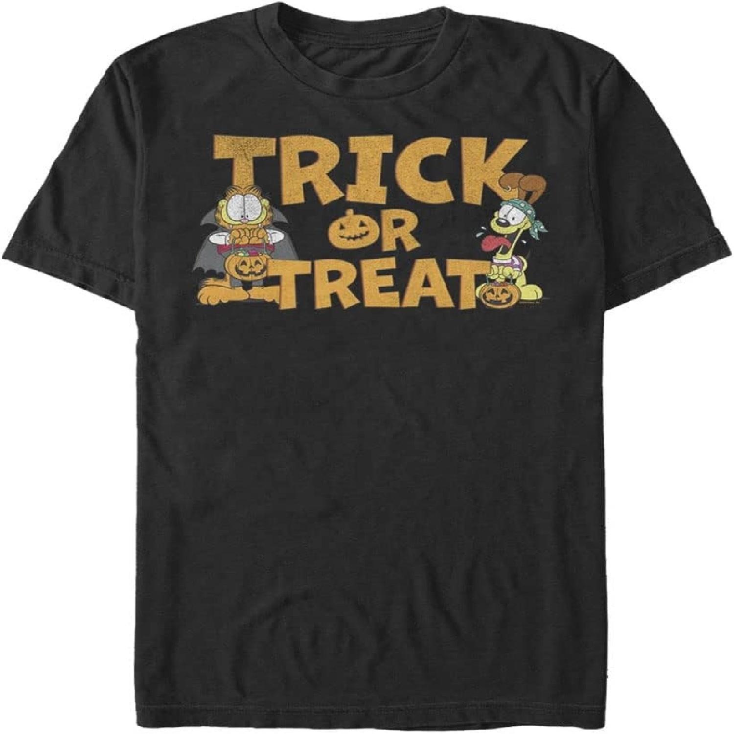 Nickelodeon Men s Big & Tall Garfield Halloween T-Shirt S