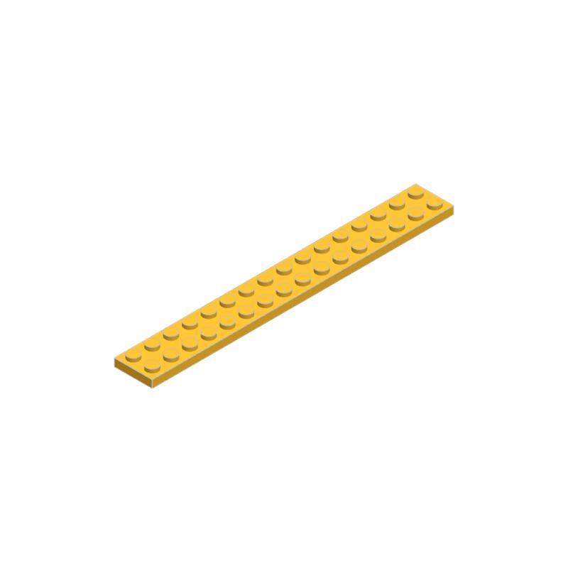High-Quality 50g/11PCS 4282 Thin Blocks Plate 2x16 Base Plate Works With featuring Block Moc Colour City Accessories Parts