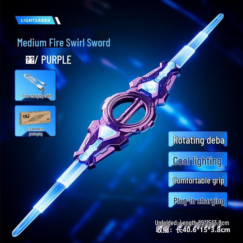 

Luminous Double-edged Rotating Laser Sword: 2026 Model Hot Toy for Kids