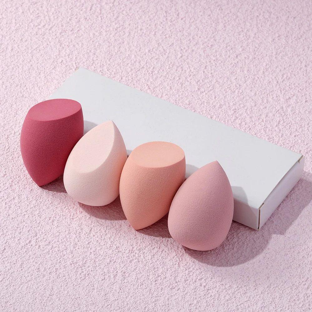 Набор из 4 шт. спонжей для макияжа Beauty Blender Яйцо для нанесения тональной основы, консилера, пудры