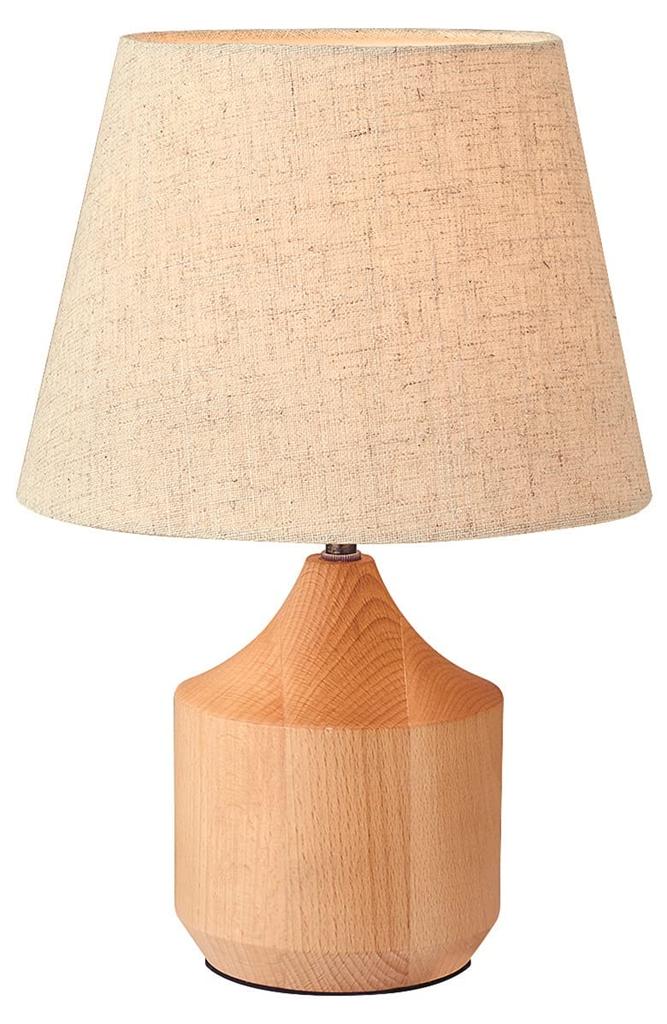 Interform LT-3832 Torsa Table Light (Bulb Not Included, Sold Separately) Wood, Nordic, Natural Fabric