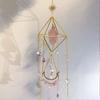 Nep Kristallen Prisma's Zonenvanger, Natuursteen Raam Hangend Ornament, Windklok Regenboog Maker Hanger voor Huis Tuin Veranda