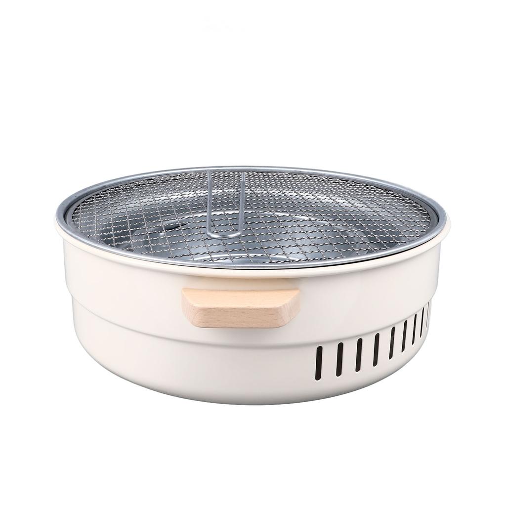 Portable Charcoal Grill Iron Smokeless Small Barbecue Grill for Garden Backyard Party Picnic