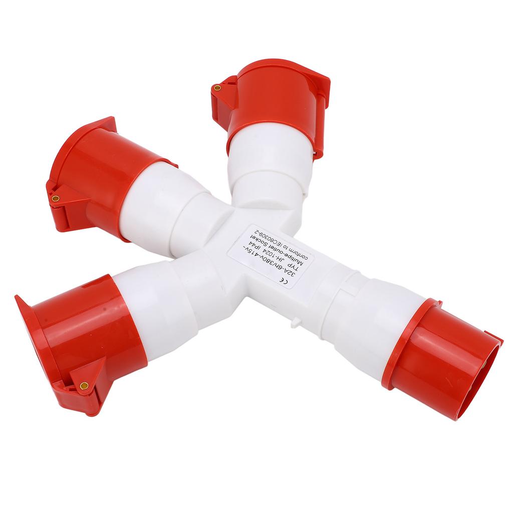 Industrial Plug IP44 Waterproof 1 in 3 Out 4 Pin Multi Sockets Explosion Proof Power Electrical