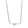 Collana Girocollo Nodo Colore Argento Gotico per Donne Uomini Punk Hip Hop Metal Giunzione Catena Ossa di Serpente Gioielli Regali