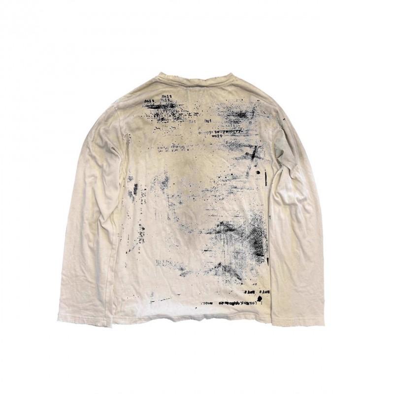 Unisex Vintage Streetwear Long Sleeve T-Shirt With 3D Digital Print Loose Fit Casual Tee Daily Wear