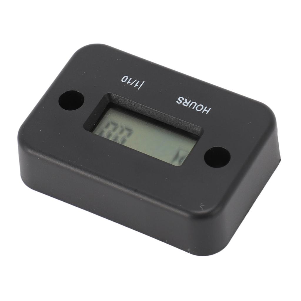 Digital Hour Meter High Accuracy LCD Display Mini Waterproof Engine Hourmeter Tachometer
