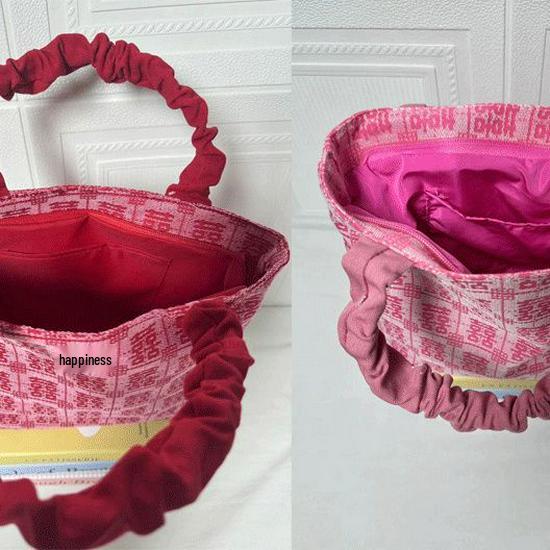 2025 Double Happiness Wedding Handbag: Chinese-Style Bridal & Bridesmaid Gift Bag