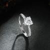 New 925 Silver Heart Ring for Women Wedding Jewelry Engagement Charm 5A Zircon Party Fashion Gift Top Quality Ring