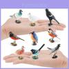 Pvc Bird Magpie Pigeon Model Set With Realistic Design For Nature Decor And Collectors