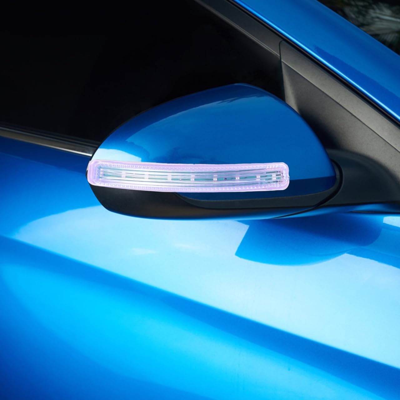 Car Side Mirror Turn Signal Light Pair Led Rearview Mirror Indicator Replacement Auto Lighting 6.49In Durable for Vehicle Safety